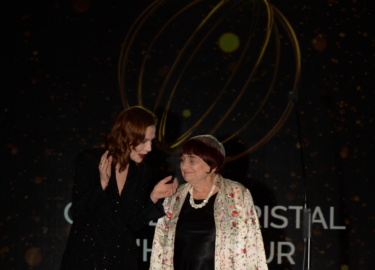 Scène Agnès Varda & Isabelle Huppert ©Rachid BellakpoolBestimage