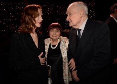 isabelle huppert agnes varda et michel bouquet ©Rachid BellakpoolBestimage