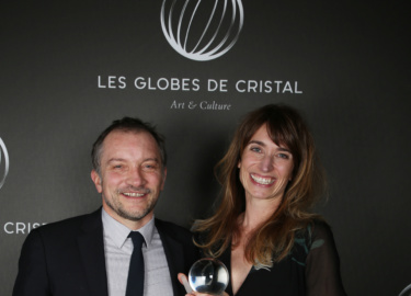 Aurélien Larger, Fanny Herrero - Backstage  © Rachid Bellak  Pool BestimageFor Germany call for price
Exclusive - The Cristal Globes Awards Ceremony 2018 at the Lido Parisian cabaret in Paris, France, February 12th 2018.
