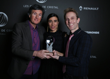 Blanca Li entre Philippe Hersen et David Alexis - Backstage © Rachid Bellak Pool BestimageFor Germany call for price
Exclusive - The Cristal Globes Awards Ceremony 2018 at the Lido Parisian cabaret in Paris, France, February 12th 2018.