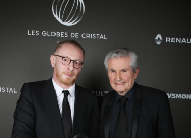 Hugues Charbonneau et Claude Lelouch - Backstage © Rachid Bellak Pool Bestimage