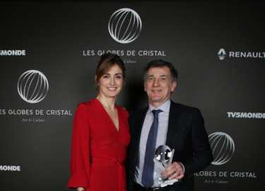 Julie Gayet et Thierry Desmichelle - Backstage © Rachid Bellak Pool BestimageFor Germany call for price
Exclusive - The Cristal Globes Awards Ceremony 2018 at the Lido Parisian cabaret in Paris, France, February 12th 2018.